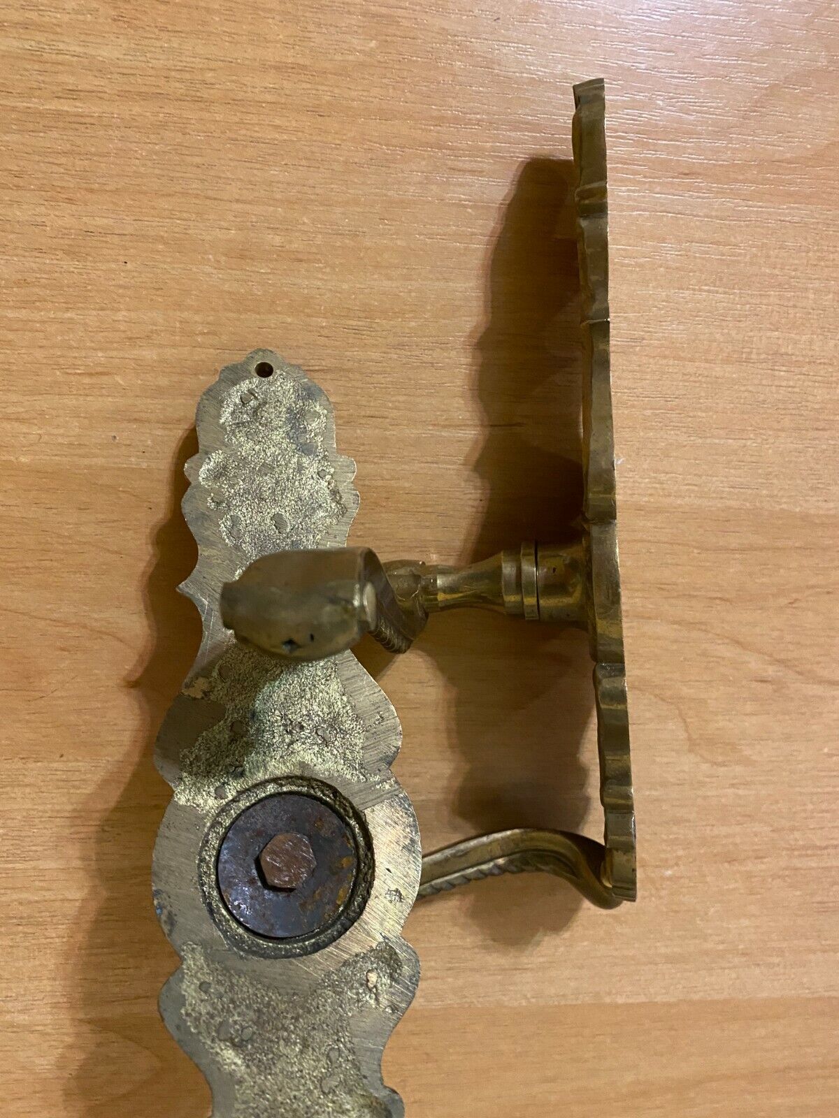Vintage door handles Antique doorknob Antique bronze Art Deco brass Russia USSR
