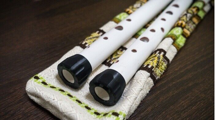 NEW - Double Sopilka Ukrainian Chromatic Double Flute - dzholomyga dvodentsivka