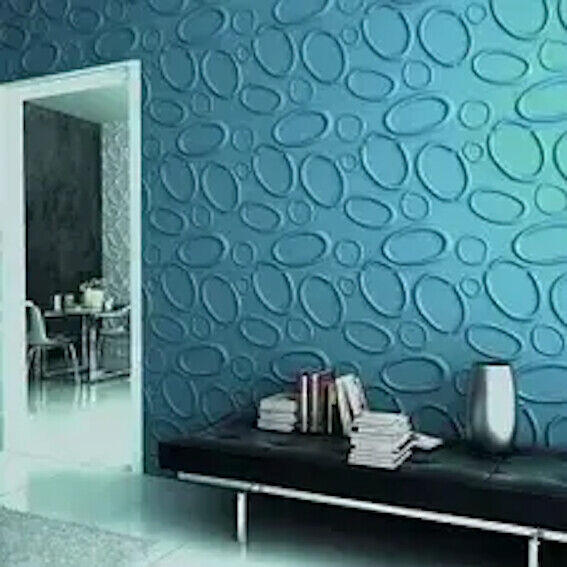 2pcs Panels Wall ABS Stone Art Plastic Mold Decor 3D Plaster Tile Form Design