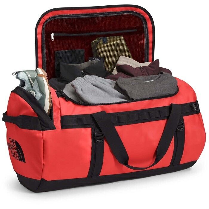 NEW The North Face Base Camp Duffel Bag Backpack 95L Red - Size L