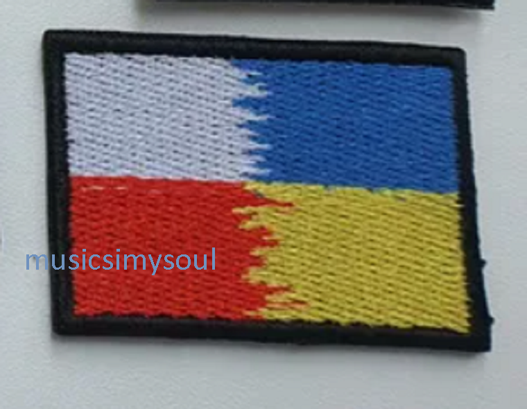 Ukraine Patch - Flag Ukraine anf flag  Poland together