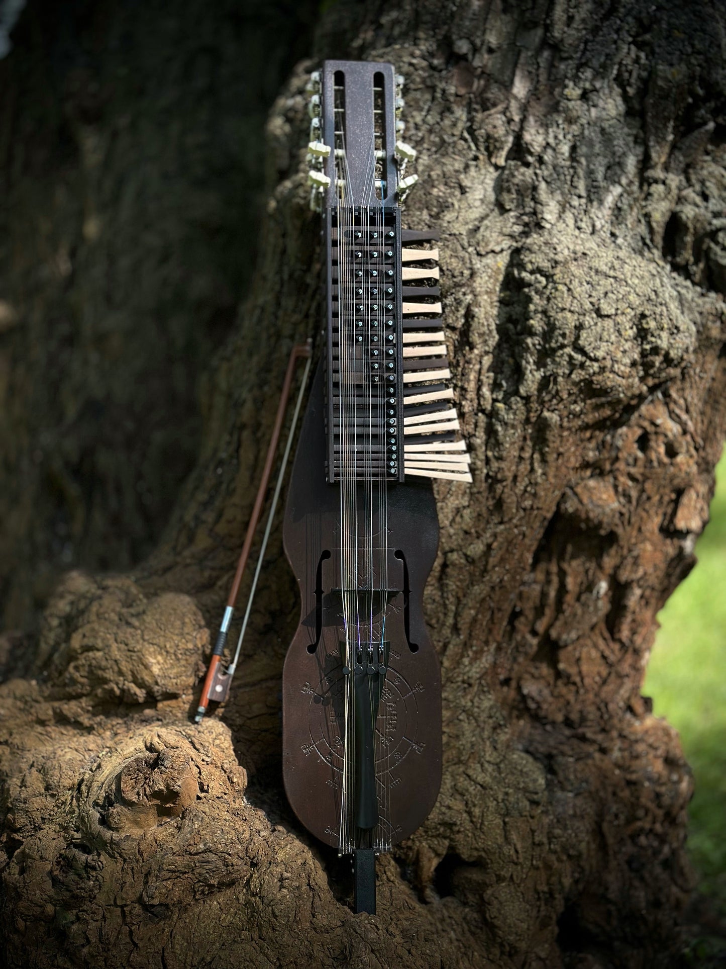 Nyckelharpa, Sweden Violin bowed, Hurdy Gurdy, Keyed Fiddle, Moraharpa, Viola, Esseharpe, Tagelharpa, Handmade Electric-Acoustic Nyckelharpa