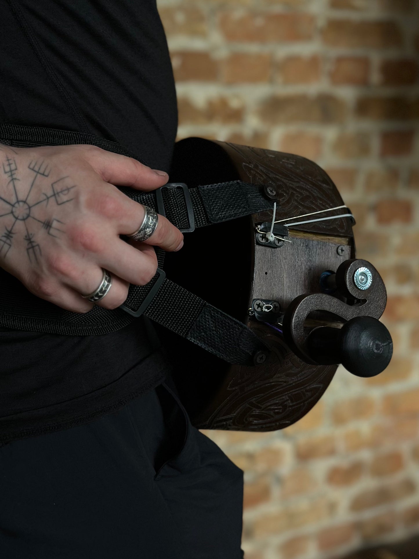 Hurdy-gurdy Strap, Handmade Strap, Hurdy Gurdy Belt, Lyre Strap, Hurdy Gurdy Strap, Adjustable Lyra Strap, Handmade Belt