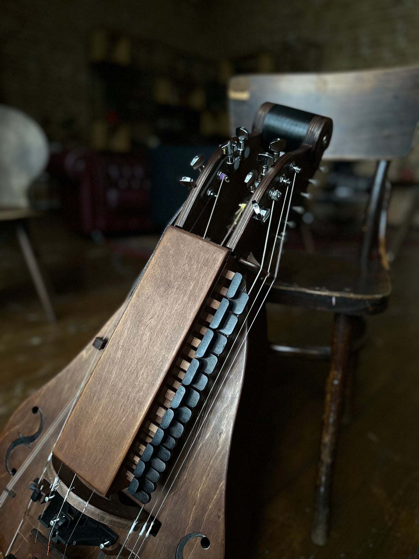 Hurdy-Gurdy, 20-String Hurdy Gurdy, Handmade Hurdy Gurdy, Wooden Hurdy Gurdy, Lyre Instrument, Model Premium, Handcrafted Hurdy Gurdy
