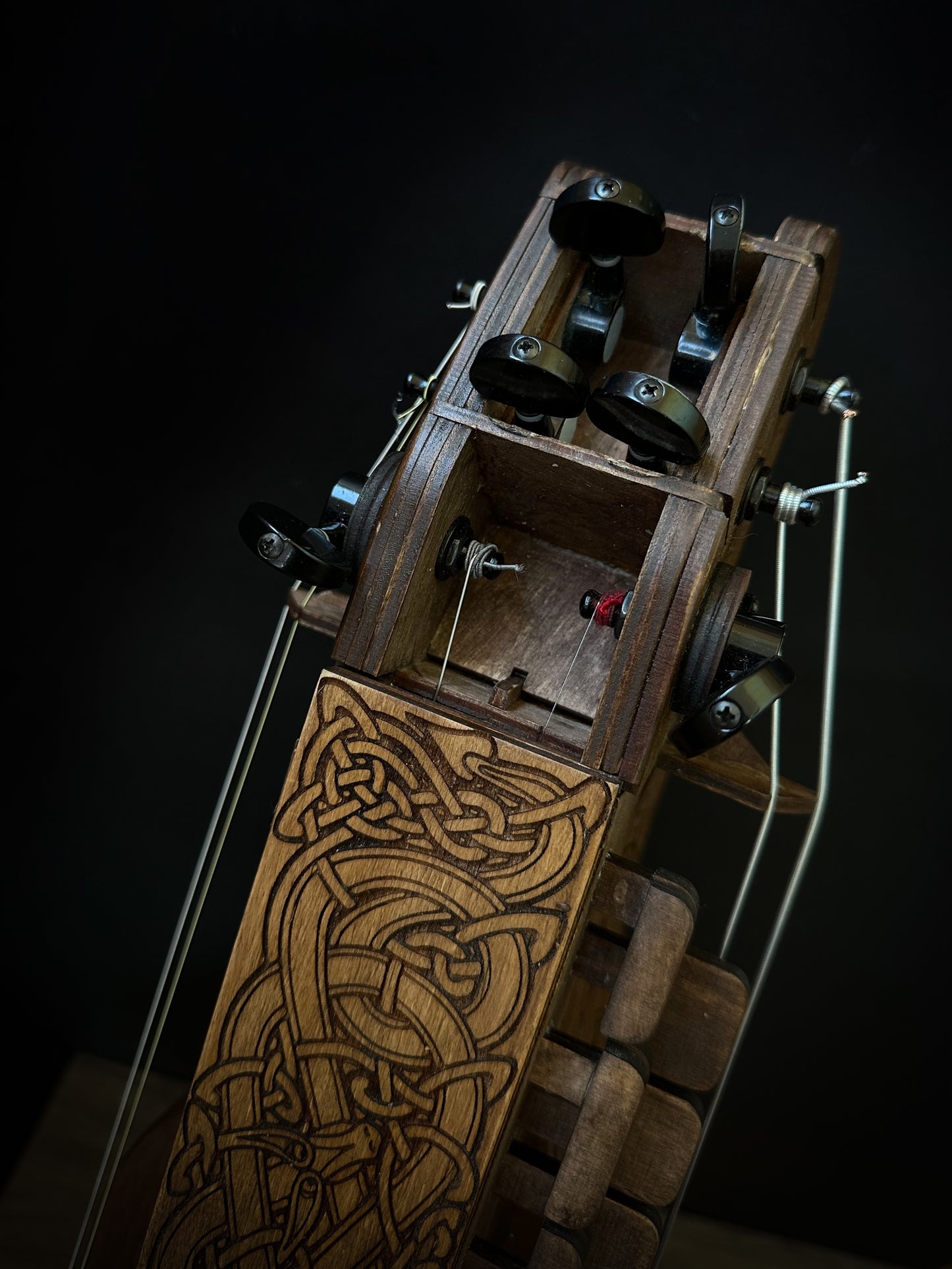 Hurdy-Gurdy, Wooden Hurdy Gurdy, Handmade Hurdy Gurdy, 6 String Hurdy Gurdy, Lyre instrument, 24 keys