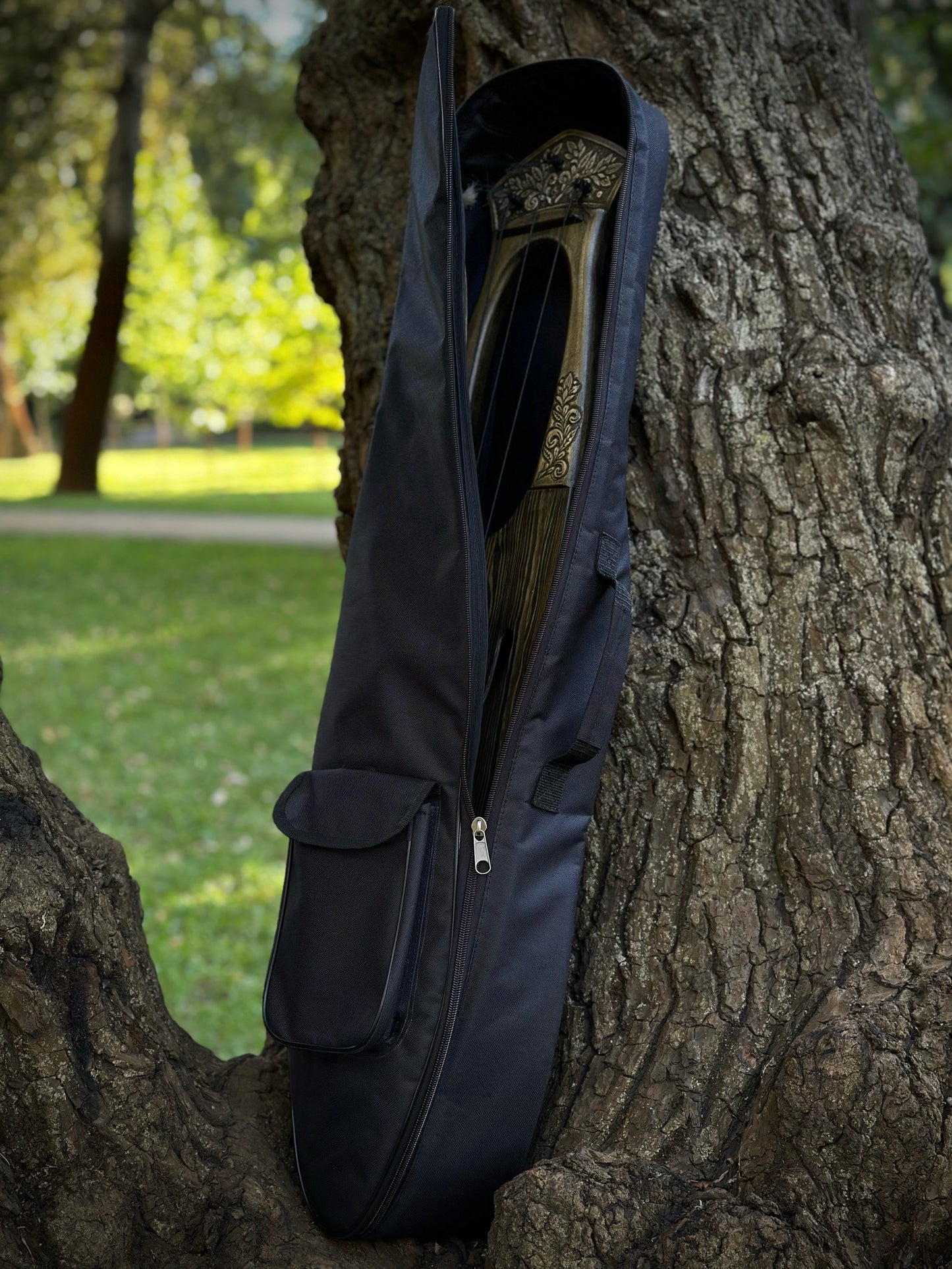 Tagelharpa Case, Handmade Soft Case, Harpa Bag, Tagelharpa cover, Harpa Case, Tagelharpa Soft Case, Handmade Harpa Case