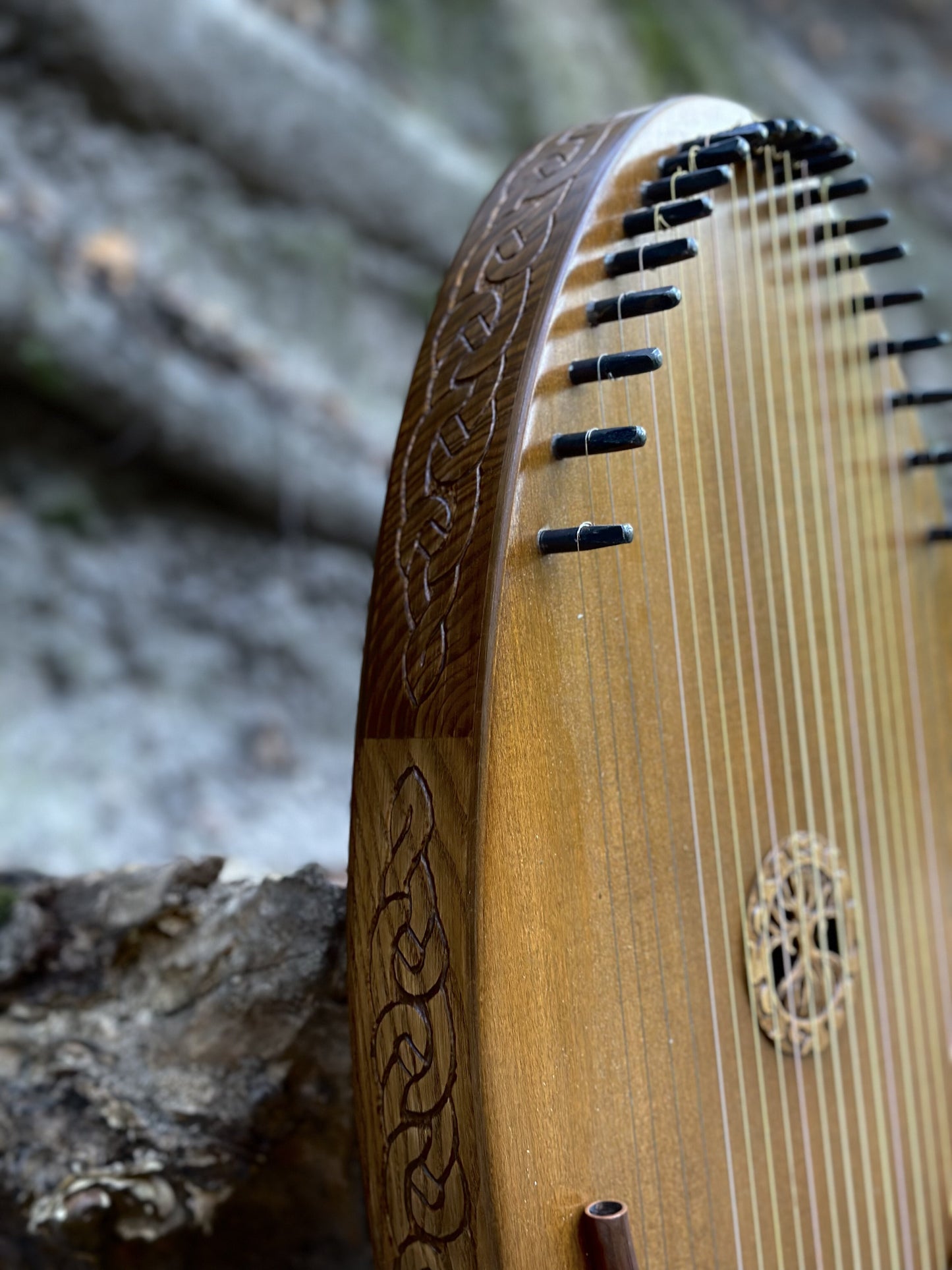 Reverie Harp, Wood Musical Instrument, Therapy Harp, Handmade Harp, Gift for him, Gift for her, 22 string, Lyre, Ethnic Lyre, Exclusive Harp