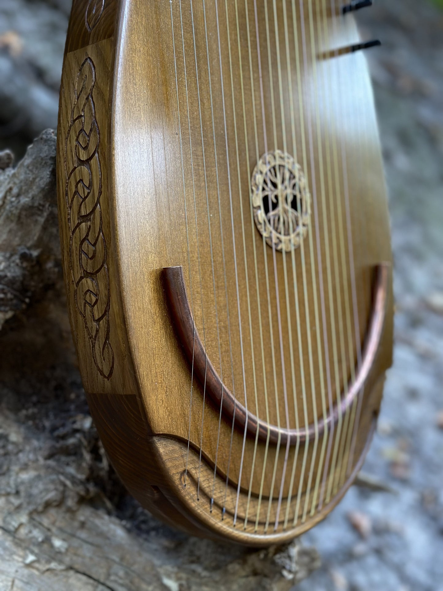 Reverie Harp, Wood Musical Instrument, Therapy Harp, Handmade Harp, Gift for him, Gift for her, 22 string, Lyre, Ethnic Lyre, Exclusive Harp