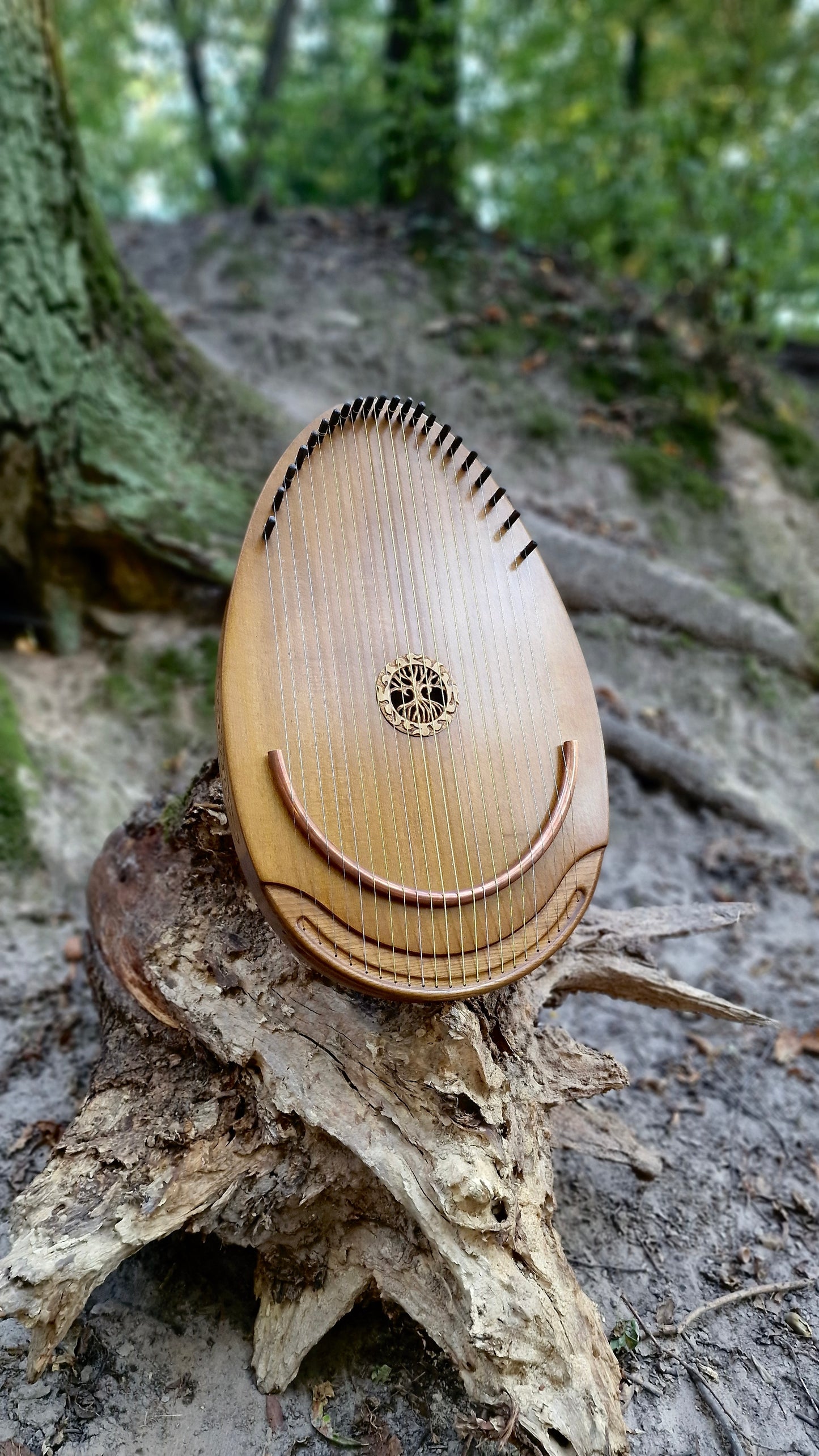 Reverie Harp, Wood Musical Instrument, Therapy Harp, Handmade Harp, Gift for him, Gift for her, 22 string, Lyre, Ethnic Lyre, Exclusive Harp