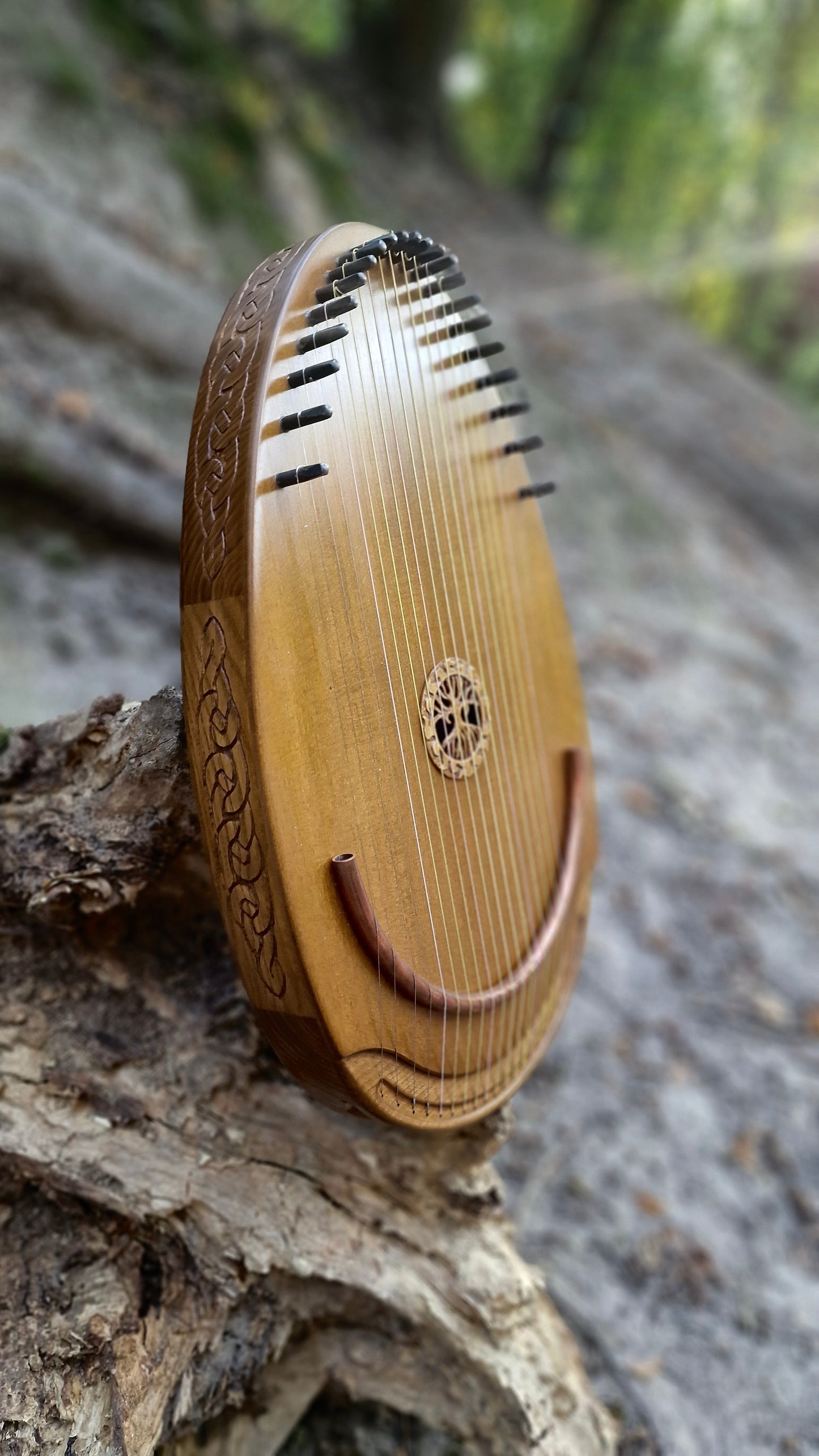 Reverie Harp, Wood Musical Instrument, Therapy Harp, Handmade Harp, Gift for him, Gift for her, 22 string, Lyre, Ethnic Lyre, Exclusive Harp