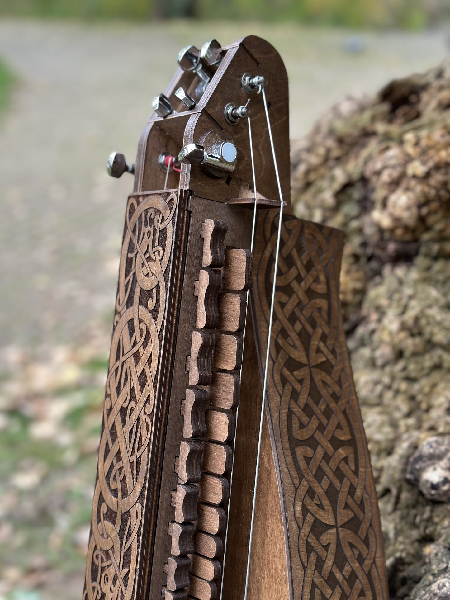Electro-Acoustic Hurdy-Gurdy With Pickup, Handmade 6 String Hurdy Gurdy