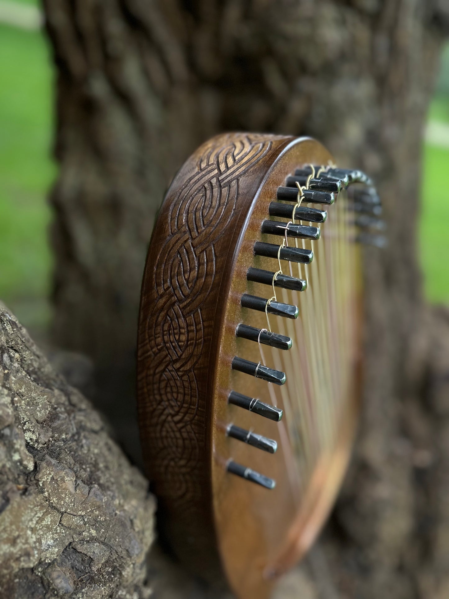 Reverie Harp, Wood Musical Instrument, Therapy Harp, Handmade Harp, Gift for him, Gift for her, 22 string, Lyre, Ethnic Lyre, Exclusive Harp