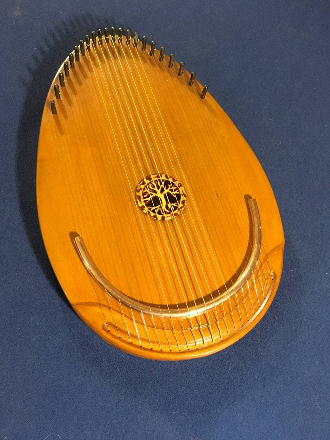 Reverie Harp, Wood Musical Instrument, Therapy Harp, Handmade Harp, 22 string, Lyre, Ethnic Lyre, Exclusive Harp