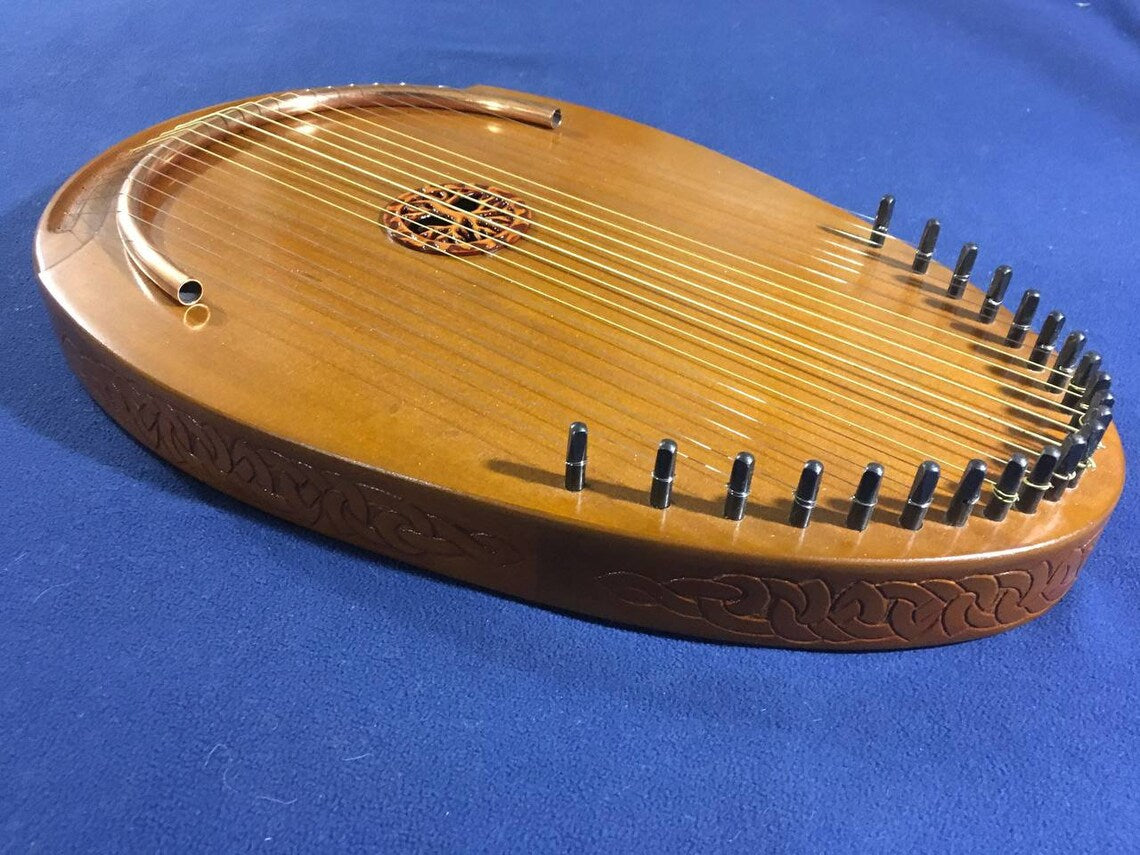 Reverie Harp, Wood Musical Instrument, Therapy Harp, Handmade Harp, 22 string, Lyre, Ethnic Lyre, Exclusive Harp