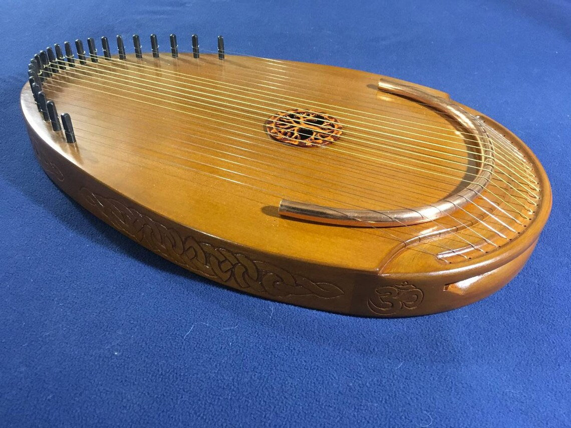 Reverie Harp, Wood Musical Instrument, Therapy Harp, Handmade Harp, 22 string, Lyre, Ethnic Lyre, Exclusive Harp
