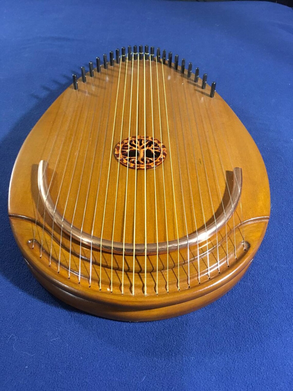 Reverie Harp, Wood Musical Instrument, Therapy Harp, Handmade Harp, 22 string, Lyre, Ethnic Lyre, Exclusive Harp
