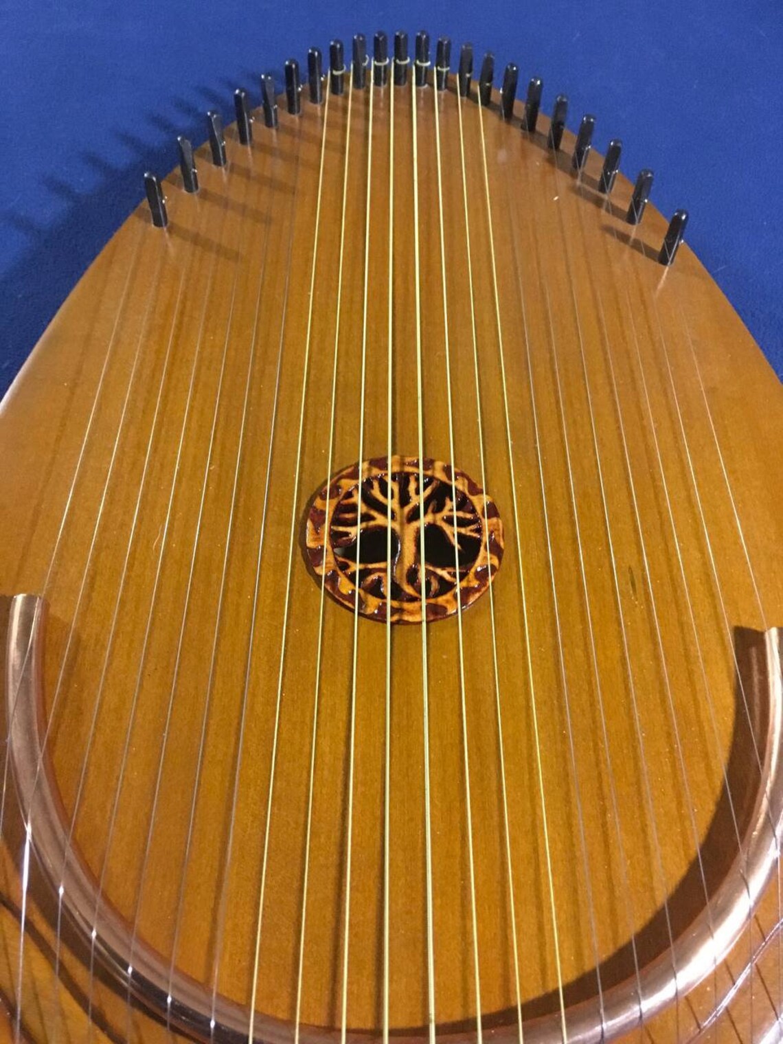 Reverie Harp, Wood Musical Instrument, Therapy Harp, Handmade Harp, 22 string, Lyre, Ethnic Lyre, Exclusive Harp