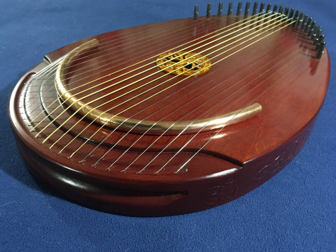 Reverie Harp, Wood Musical Instrument, Therapy Harp, Handmade Harp, 22 string, Lyre, Ethnic Lyre, Exclusive Harp