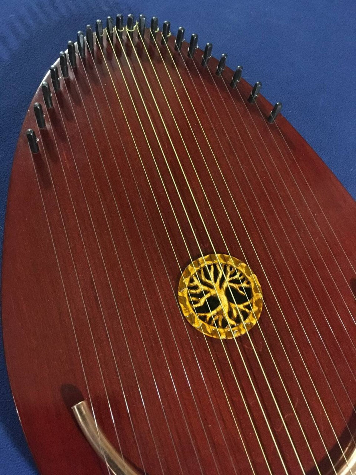 Reverie Harp, Wood Musical Instrument, Therapy Harp, Handmade Harp, 22 string, Lyre, Ethnic Lyre, Exclusive Harp
