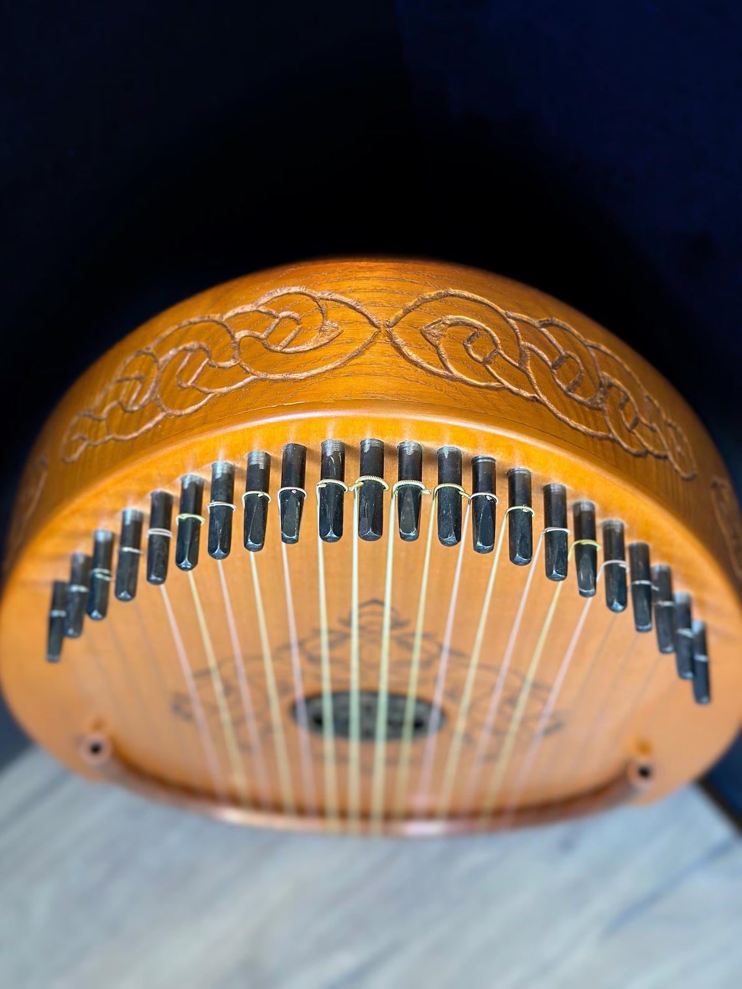 Reverie Harp, Wood Musical Instrument, Therapy Harp, Handmade Harp, 22 string, Lyre, Ethnic Lyre, Exclusive Harp