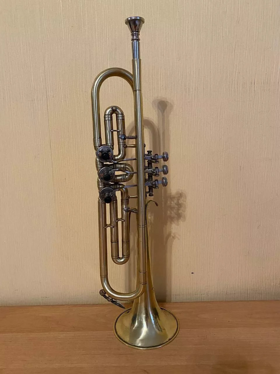 Soviet Trumpet USSR Musical Wind Instrument Horn Mouthpiece Vintage