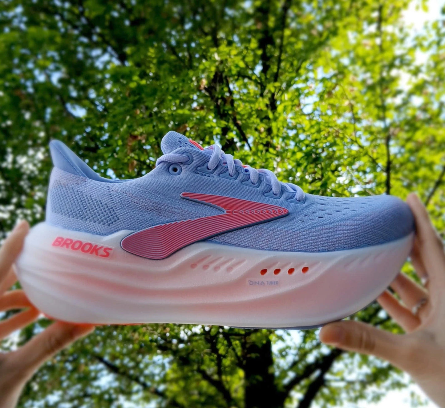 New Brooks Glycerin Max Women's Color Blue Heron/Diva Pink/White (US Stock)