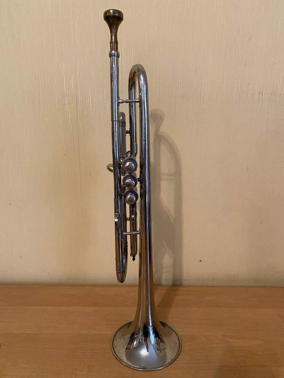 Soviet Trumpet USSR Musical Wind Instrument Horn Mouthpiece Vintage