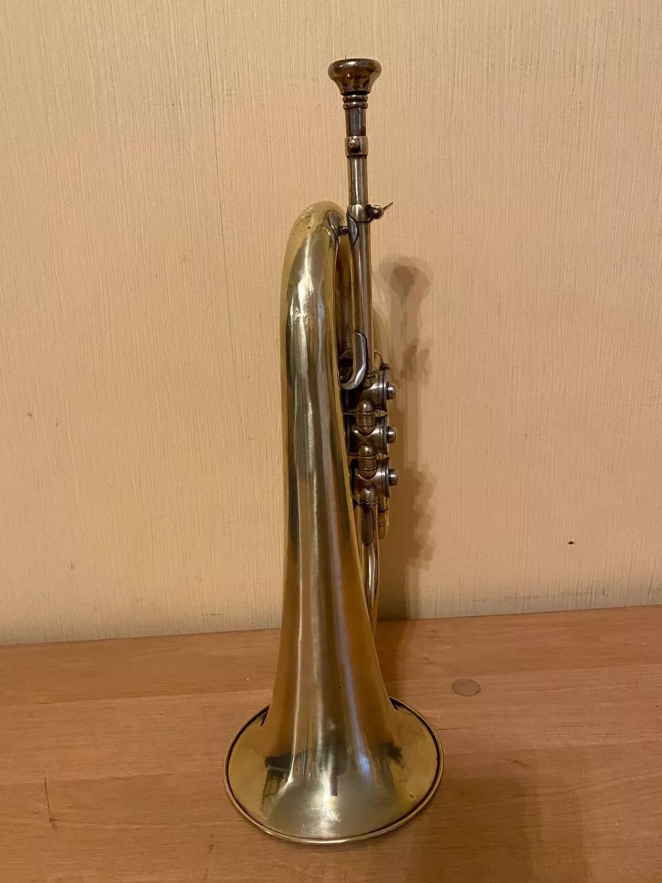 Soviet Flugelhorn USSR Musical Wind Instrument Vintage and Rare