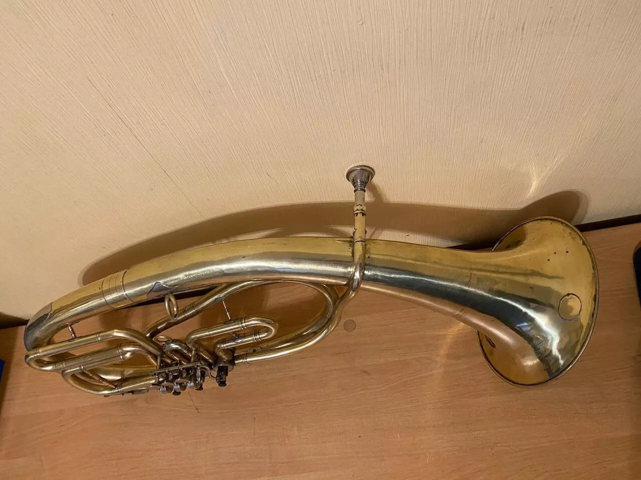 Tenor Wind Brass Musical Instrument USSR Soviet Horn Vintage and Rare