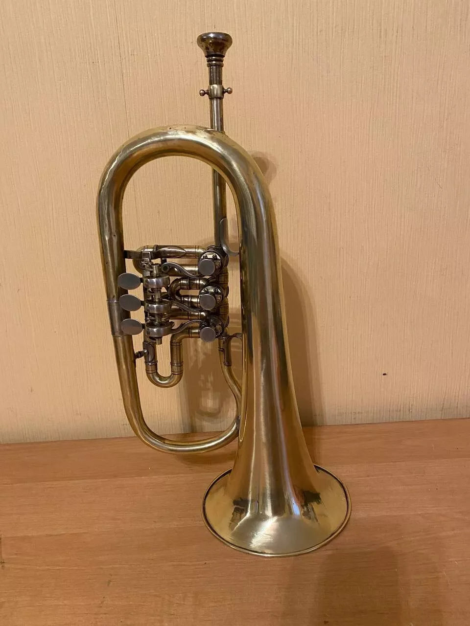 Soviet Flugelhorn USSR Musical Wind Instrument Vintage and Rare