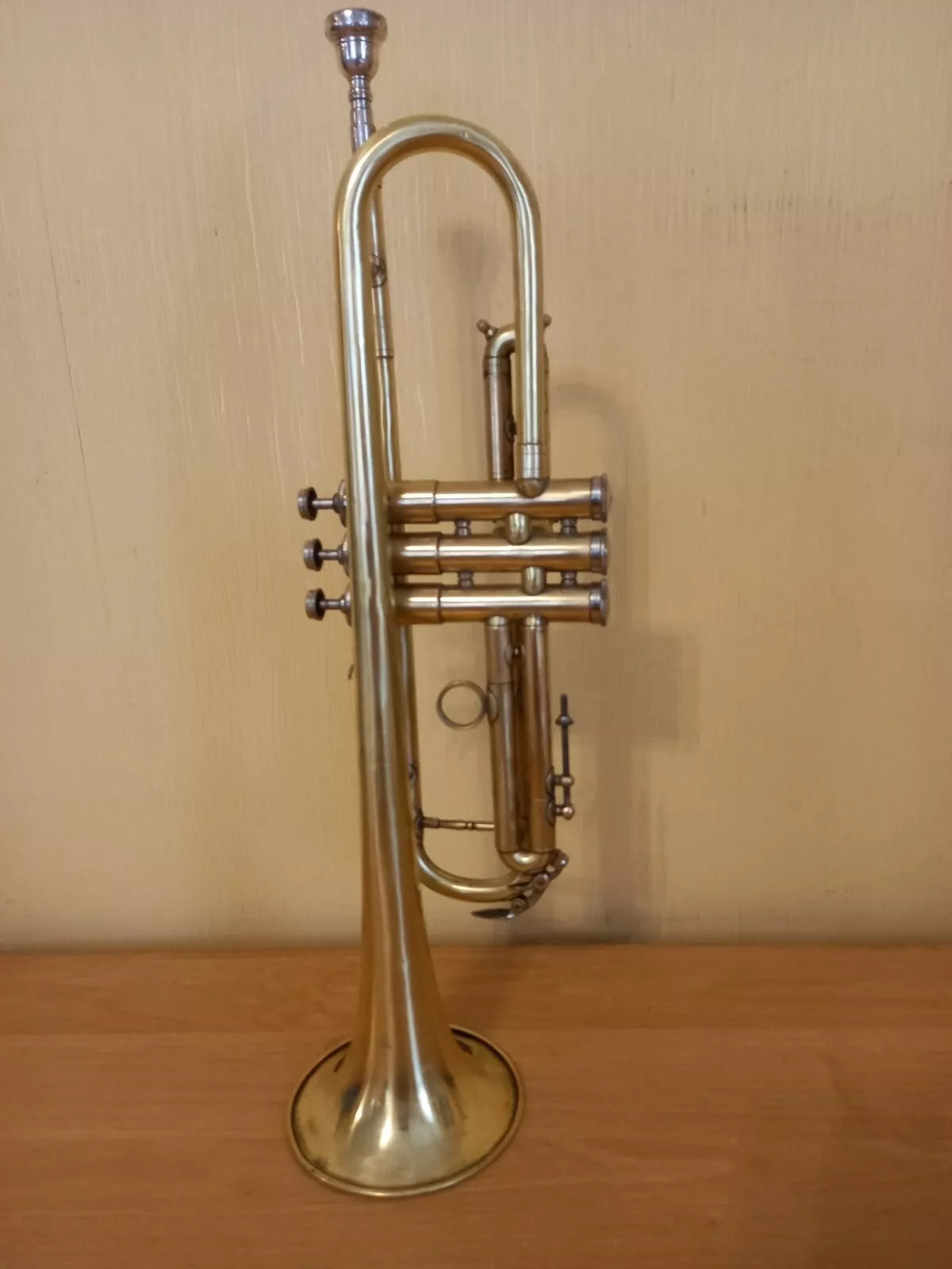Soviet Trumpet USSR Musical Wind Instrument Horn Mouthpiece Vintage