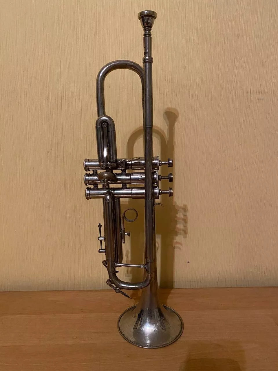 Soviet Trumpet USSR Musical Wind Instrument Horn Mouthpiece Vintage