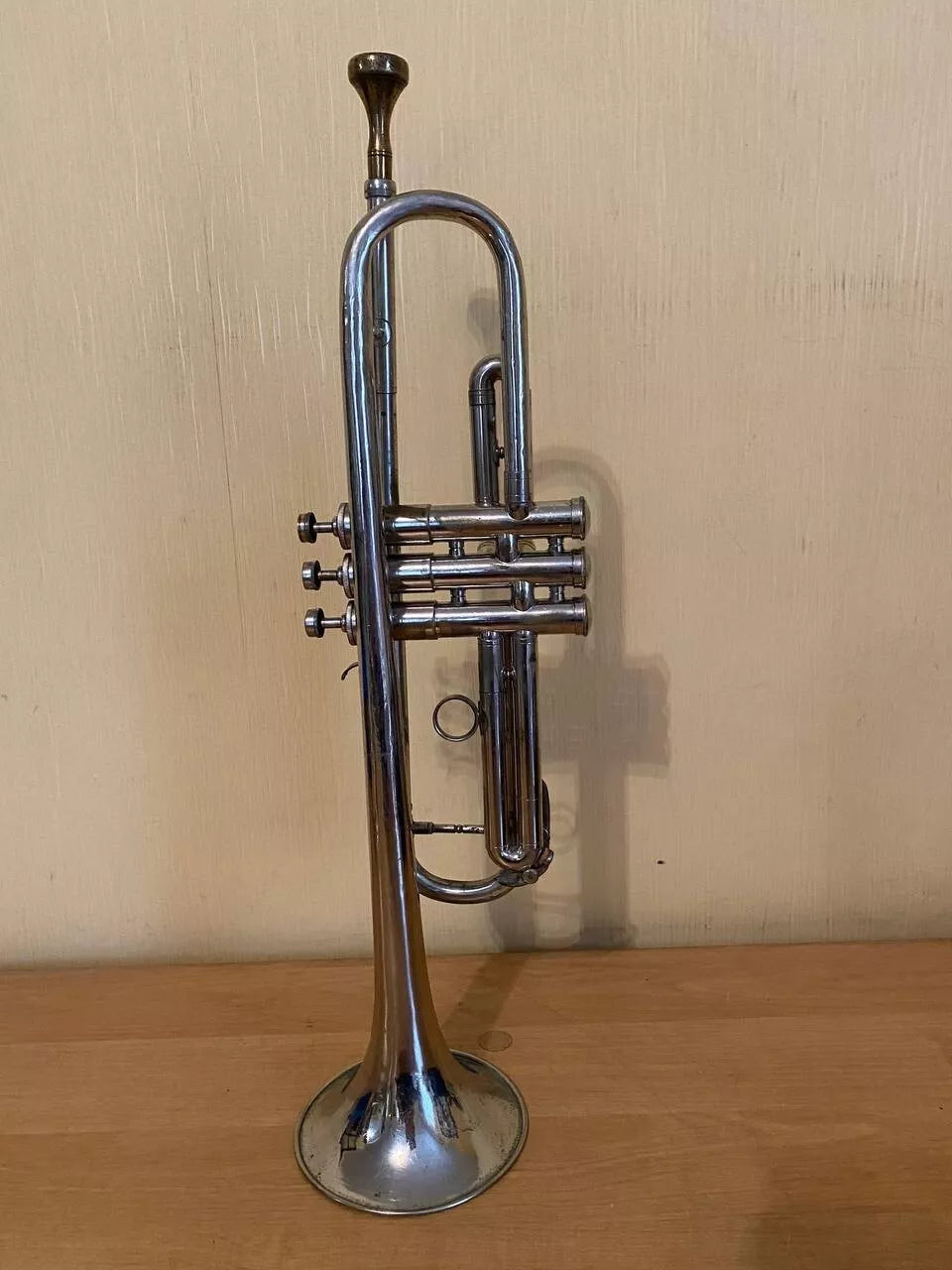Soviet Trumpet USSR Musical Wind Instrument Horn Mouthpiece Vintage