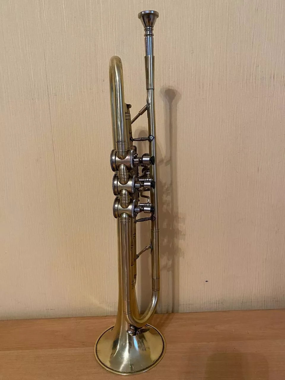 Soviet Trumpet USSR Musical Wind Instrument Horn Mouthpiece Vintage