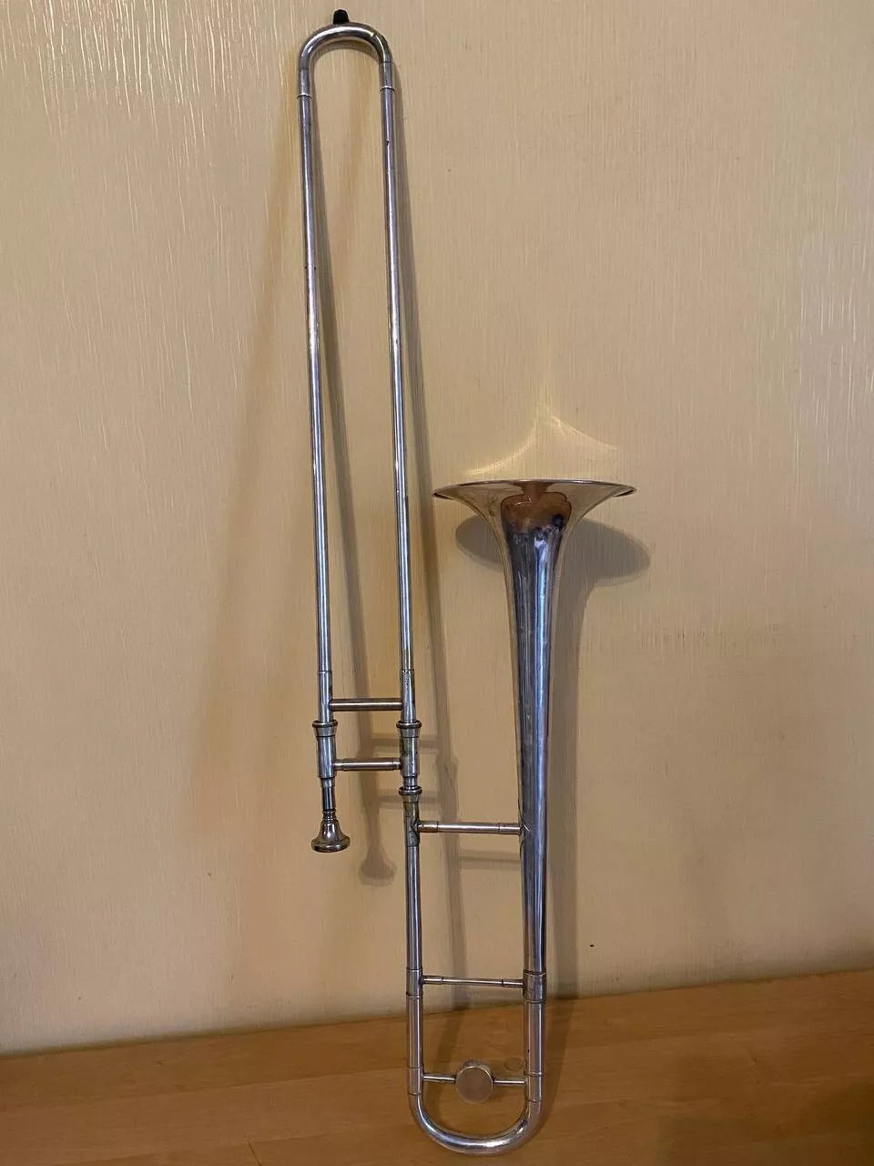 Trombone Tenor Wind Musical Instrument USSR Soviet Trombon Horn Vintage and Rare