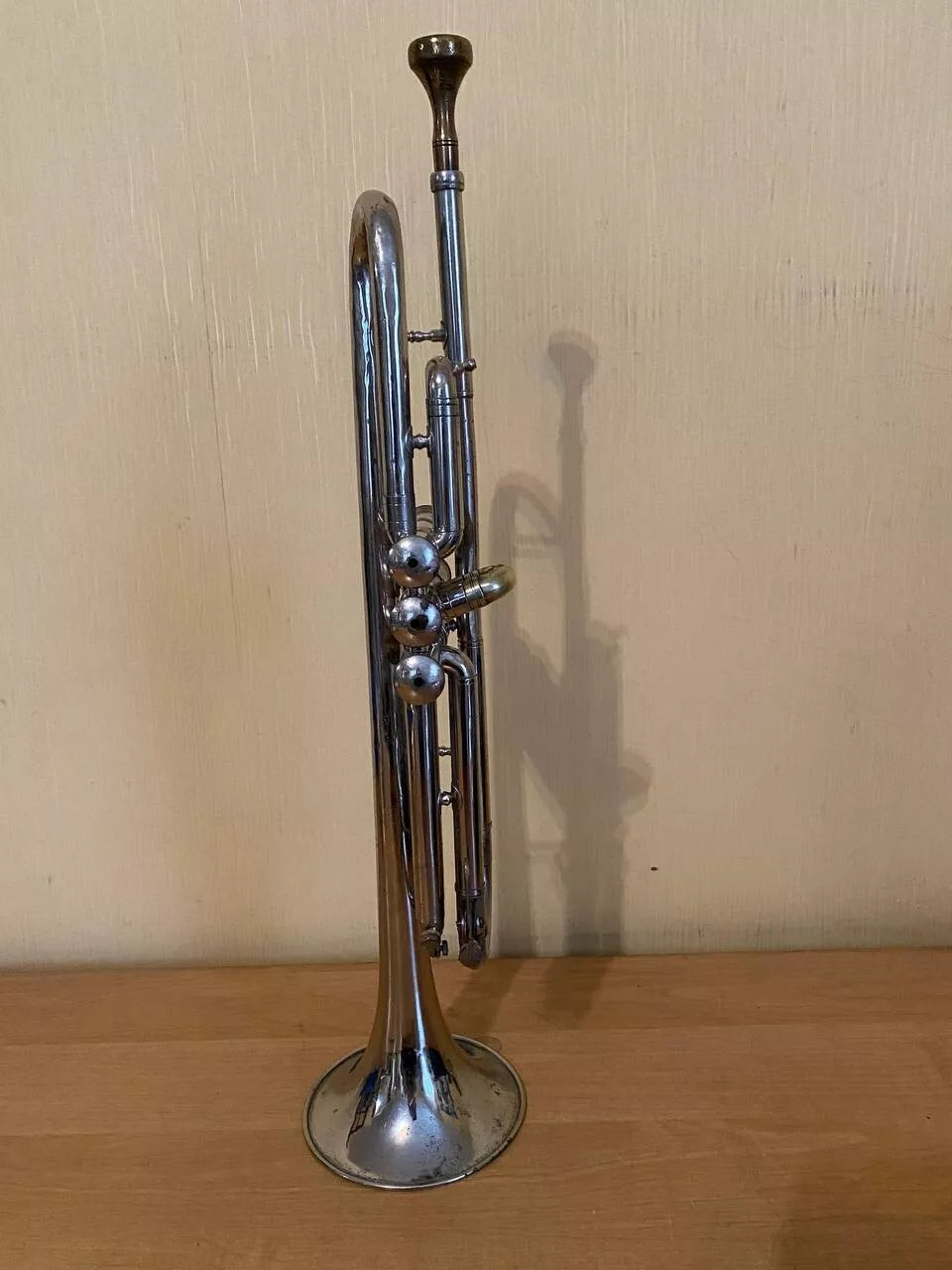Soviet Trumpet USSR Musical Wind Instrument Horn Mouthpiece Vintage