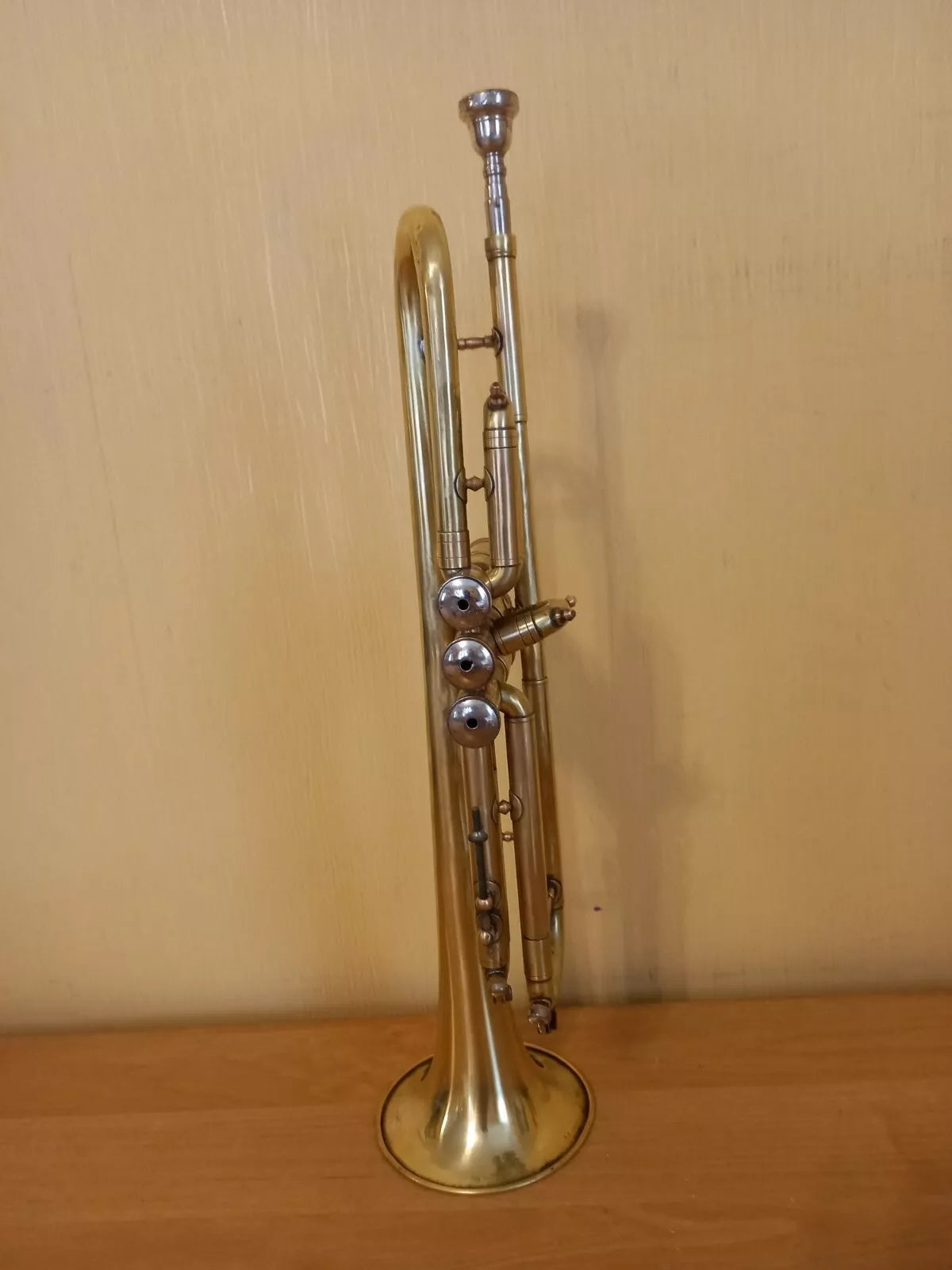 Soviet Trumpet USSR Musical Wind Instrument Horn Mouthpiece Vintage