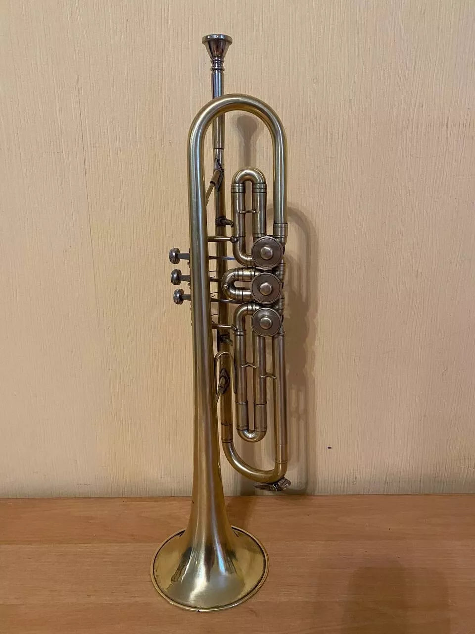 Soviet Trumpet USSR Musical Wind Instrument Horn Mouthpiece Vintage