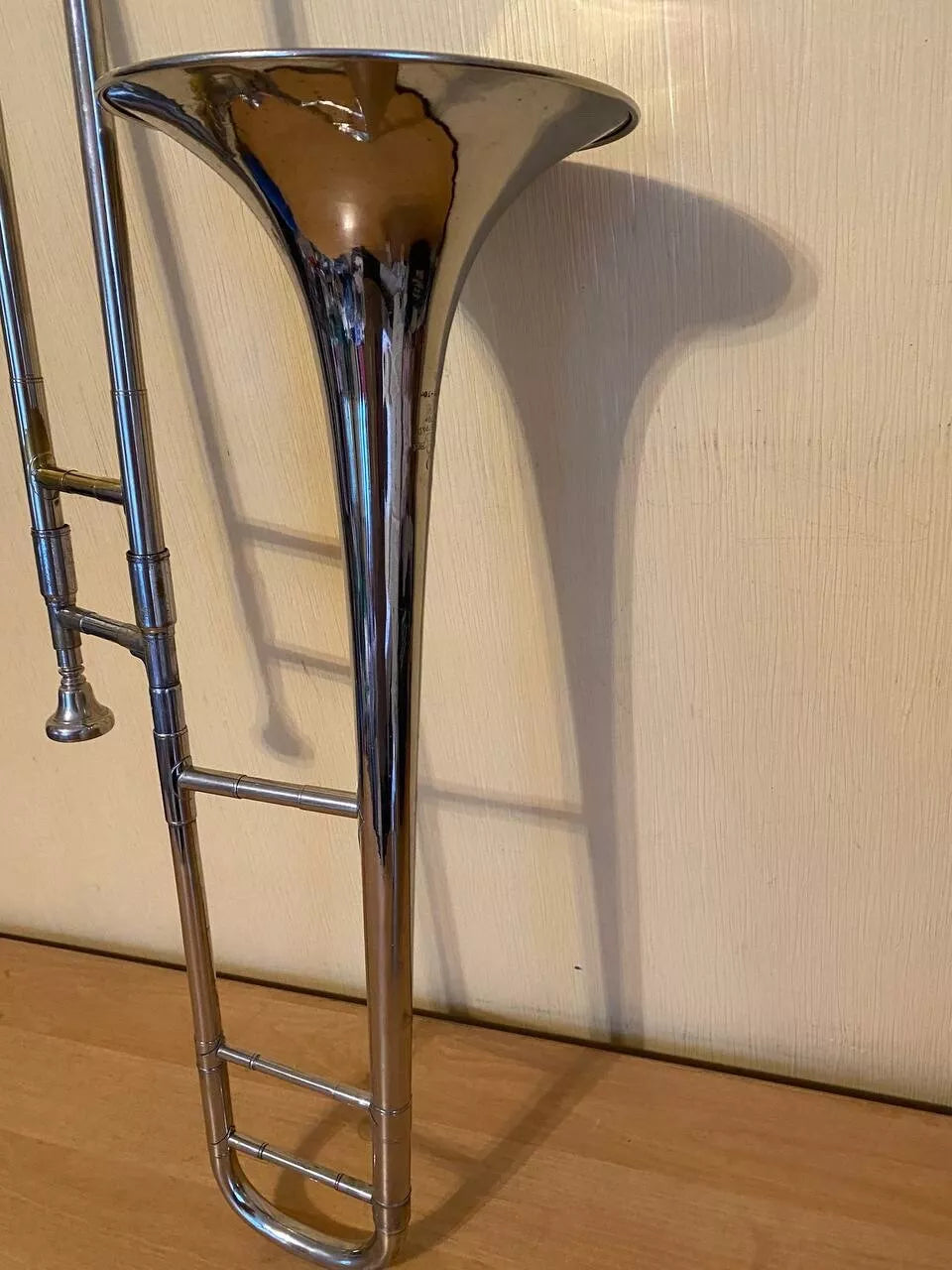 Trombone Tenor Wind Musical Instrument USSR Soviet Trombon Horn Vintage and Rare