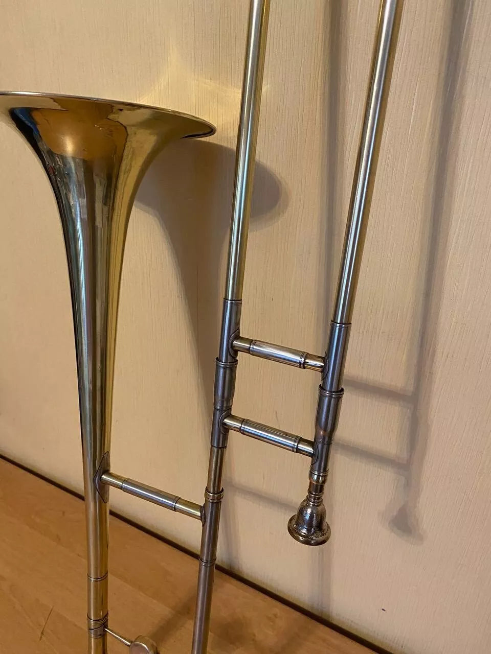 Trombone Tenor Wind Musical Instrument USSR Soviet Trombon Horn Vintage and Rare