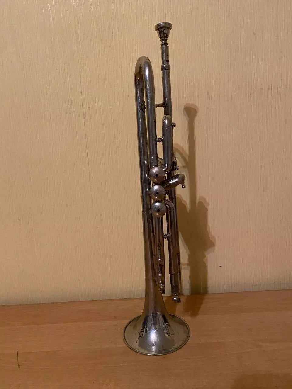Soviet Trumpet USSR Musical Wind Instrument Horn Mouthpiece Vintage