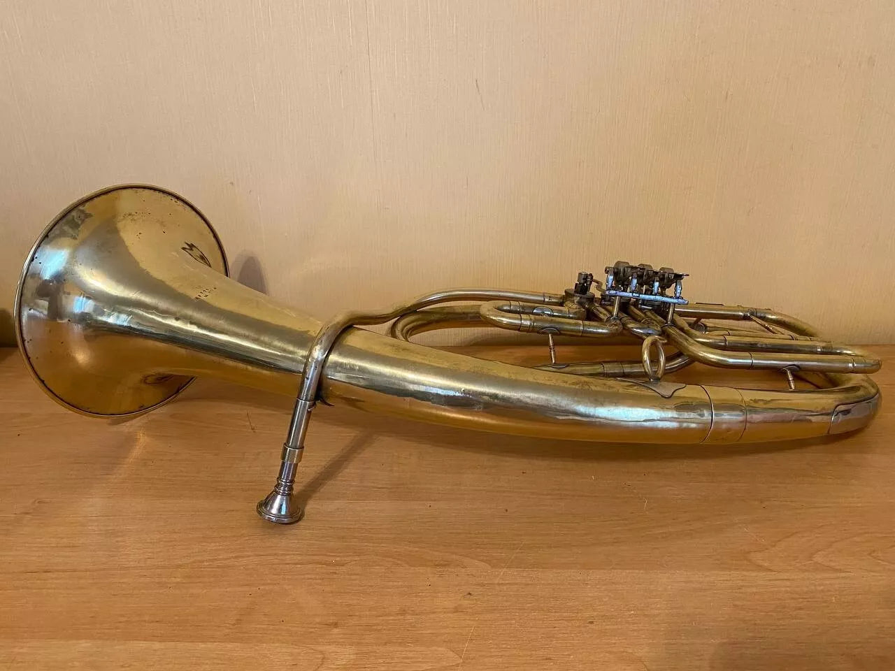 Tenor Wind Brass Musical Instrument USSR Soviet Horn Vintage and Rare