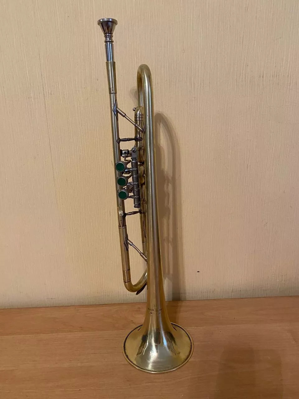 Soviet Trumpet USSR Musical Wind Instrument Horn Mouthpiece Vintage