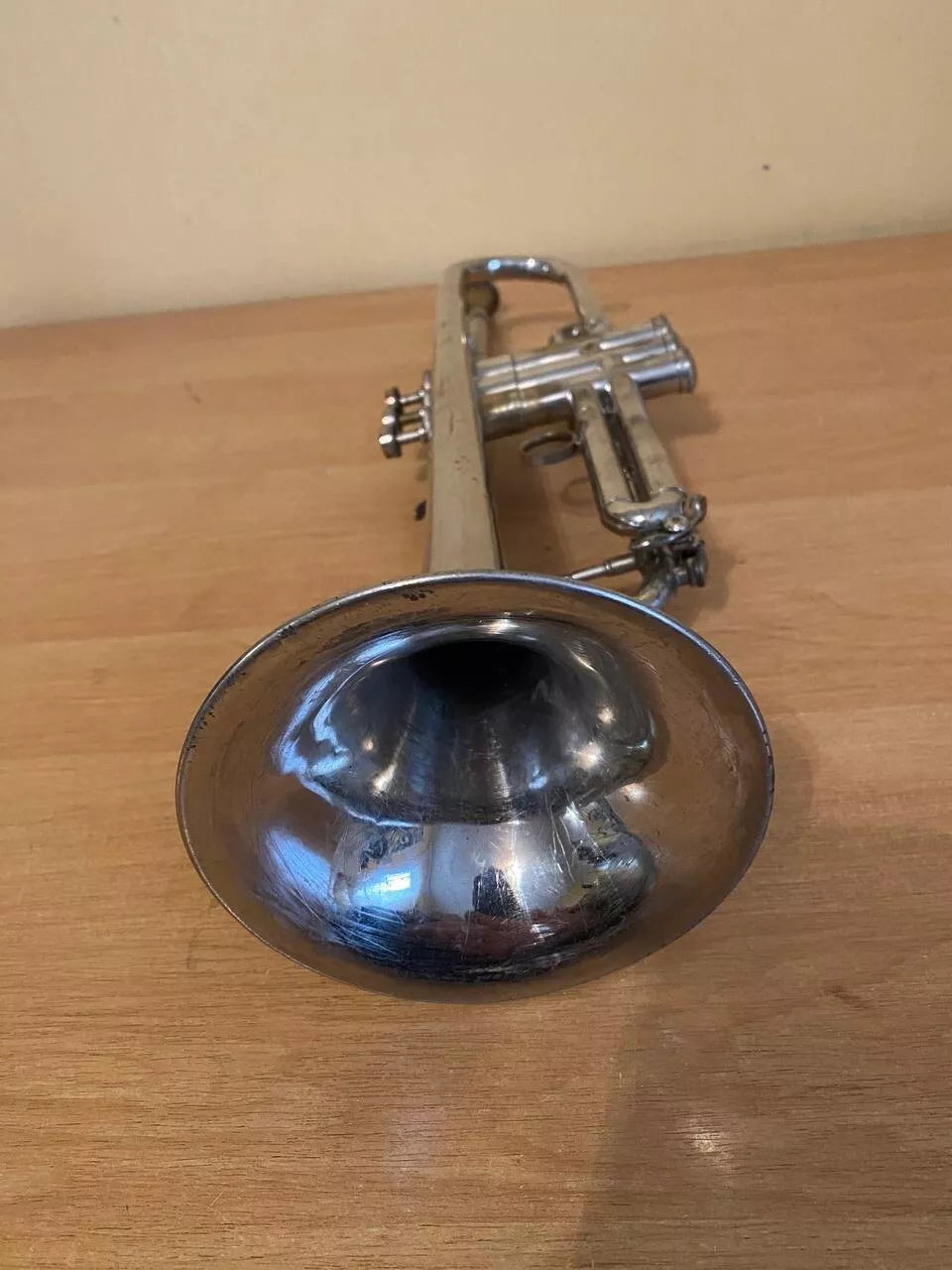 Soviet Trumpet USSR Musical Wind Instrument Horn Mouthpiece Vintage