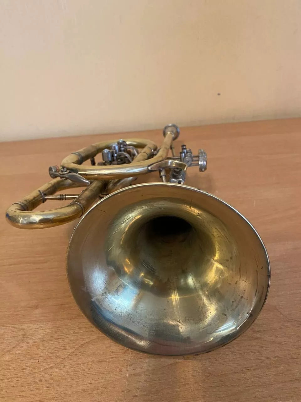 Soviet Trumpet Cornet USSR Musical Wind Instrument Horn Mouthpiece Vintage
