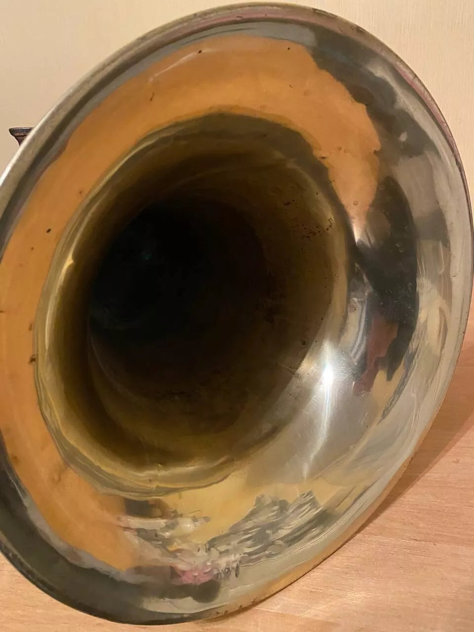 Tuba "Es" Brass Pipe Wind Instrument Brass Trumpet USSR Horn Vintage and Rare