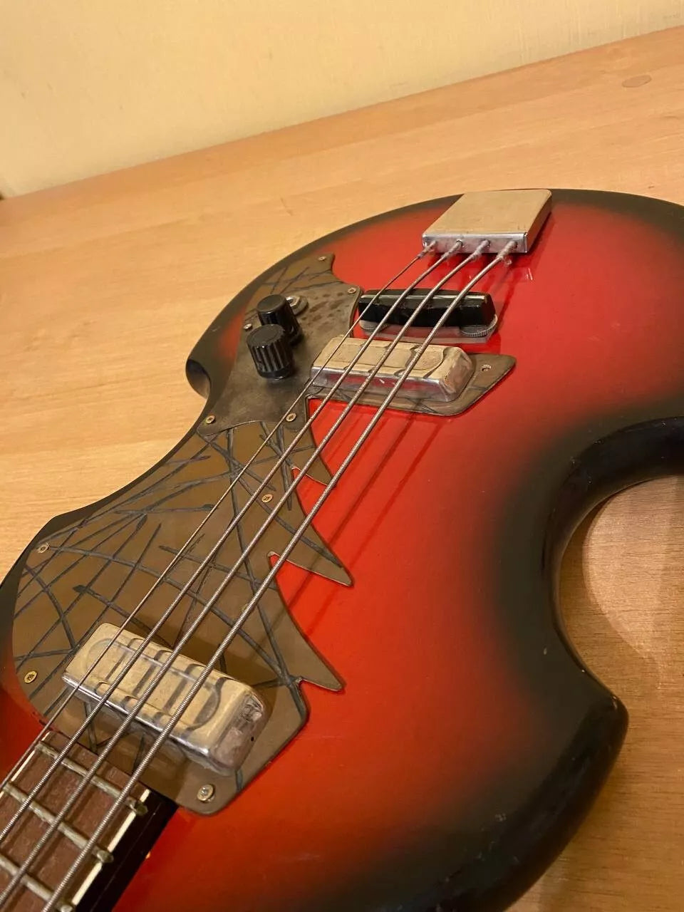 ODESSA USSR SOVIET BASS GUITAR SOLID BODY 4 STRING OLD VINTAGE AND RARE
