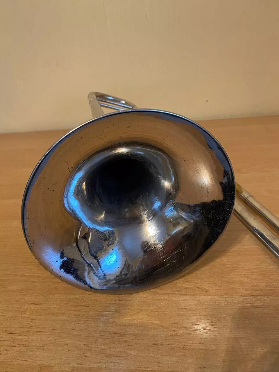Trombone Tenor Wind Musical Instrument USSR Soviet Trombon Horn Vintage and Rare