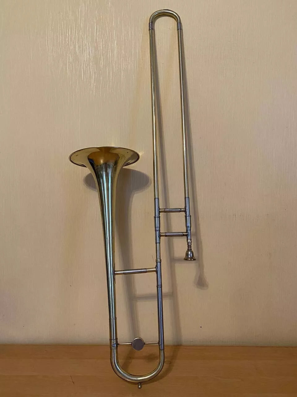 Trombone Tenor Wind Musical Instrument USSR Soviet Trombon Horn Vintage and Rare