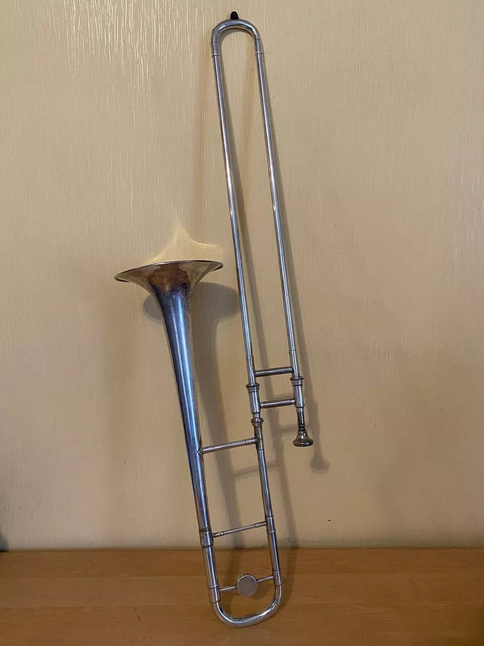 Trombone Tenor Wind Musical Instrument USSR Soviet Trombon Horn Vintage and Rare
